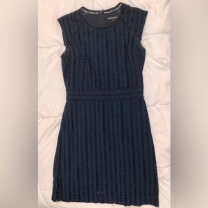Banana Republic navy blue cap sleeve short dress. Size 4. Worn 1-2x.